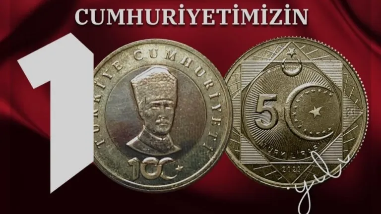 Türkiye Cumhuriyeti 100. Yılı için 100 milyon adet basıldı